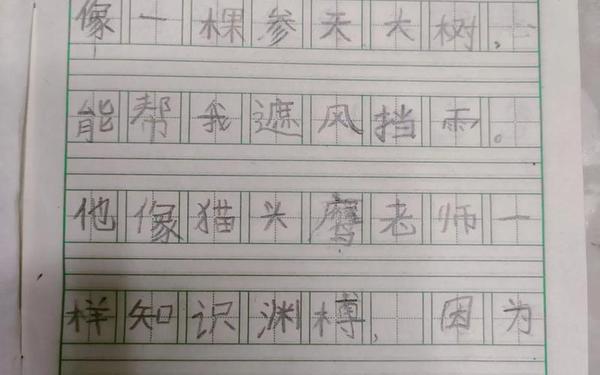 爸爸10岁幼儿tree小学生,初学喊爸爸的小孩子仿写